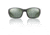 Redfin Polarized Wassaw Sunglasses, MBlack Frame, Shallow Mirror Polarized Lens, One Size, 1303