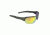 Remington T-83 Soft touch green frame safety glasses - Green/Yellow Mirror, One Size T83-Y0C