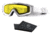 Revision Snowhawk Goggle System Basic Kit, Yellow Lens, White Frame, 4-0101-0012
