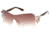 Roberto Cavalli RC926S-A Sunglasses - Shiny Rose Gold Frame Color, Gradient Brown Lens Color