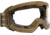 Rothco ANSI Ballistic OTG Goggle System, Interchangeable Smoke/Clear/Yellow Lenses, Coyote Brown Frame, 10738-CoyoteBrown