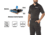 Rothco Moisture Wicking Security Polo Shirt - Mens, Black w/White Lettering, XL, 3216-XL