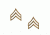 Rothco Sergeant Polished Insignia, Gold, 1643-Gold