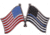 Rothco Thin Blue Line US Flag Pin, Red/White/Blue, 1966