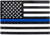 Rothco Transparent Thin Blue Line Flag Decal, Small, 12930-S