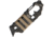 Sektor3 Tools 1B Tool With Cutter, Titanium, Overall 3.875in, Black Finish Blade, Black/Tan Custom Rail Covers, SKT1B