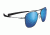 Serengeti Aerial Sunglasses, Shiny Dark Gunmetal Frame, Polarized 555nm Blue  Lens, 8205