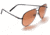 Serengeti Aviator Sunglasses - Medium, Matte Black Frame, Drivers Gradient Lens 6783