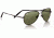 Serengeti Aviator Sunglasses, Small - Gunmetal Frame, 555nm Polarized Lens 7094