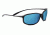 Serengeti Sestriere Sunglasses, Satin Black Frame, Polar PhD 555nm Blue Lens, 8110