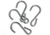 Shed, Seattle Sports Riverside - S-Hooks/4 Pack/Clear