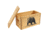 Sheffield Standard Pine Craft Box, Bear Design, Brown, 12650-4