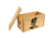Sheffield Standard Pine Craft Box, Wolf Design, Brown, 12650-2