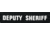 Shellback Tactical Deputy Sheriff ID Placard, Hook Back, 1 x 5in?h, White on Black, One Size Fits Most SBT-X213231A-DSH-WB