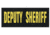 Shellback Tactical Deputy Sheriff ID Placard, Hook Back, 2 x 5in?h, Gold on Black, One Size Fits Most SBT-X213230-DSH-GB