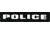 Shellback Tactical Police ID Placard, Hook Back, 1 x 5 inch, White on Black, One Size Fits Most SBT-X213231A-POL-WB