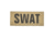 Shellback Tactical SWAT ID-Placard, Hook Back, 2 x 5inch, Black on Coyote, One Size Fits Most SBT-X213230-SWT-BC