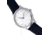 Simplify Simplify The 2400 Leather-Band Unisex Watch, Silver/Navy, One Size, SIM2406