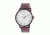 Simplify The 4200 Leather Strap Watch, Plum/Silver, Standard SIM4206