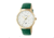 Simplify The 4300 Leather Strap Watch with Date Display, Forest Green, Standard SIM4305