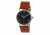 Simplify The 5100 Leather-Band Watch, Black/Camel SIM5106