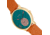 Simplify The 7200 Leather-Band Watch, Navy/Light Brown, One Size, SIM7204