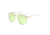 Sixty One Sunglasses Moreno Polarized Sunglasses, White Frame, Mint Lens - Womens, SIXS145PGX