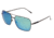 Sixty One Sunglasses Teewah Polarized Sunglasses - Unisex, Gunmetal/Blue-Green, One Size, SIXS105GM