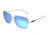 Sixty One Sunglasses Teewah Polarized Sunglasses - Unisex, Silver/Celeste, One Size, SIXS105SL