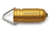 Slughaus Bullet 02 Light Brass, 1.13in X 0.39in X 0.39in, Impact Resistant, Water Resistant, Keychain, Fire Proof, Led, Twist Operation, Aluminum Construction, Gold, SLUG007