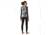 Smartwool Merino 250 Baselayer Pattern Crew - Womens, Light Gray Forest Scape, Large, SW016371F51-L