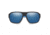 Smith Deckboss Sunglasses, Matte Black Blue Frame, ChromaPop Polarized Blue Mirror Lens, 2040660VK63QG
