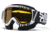 Smith Optics Snow Fuel V.3 MX Goggles - White/Black Vert Frame w/ Yellow Dual Airflow Anti-Fog Lens FV3AWKVSM12
