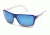 Suncloud Polarized Optics Colfax Sunglasses - Blue White Frame and Blue Mirror Polarized Polycarbonate Lens S-CFPPUMBLW