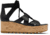 Sorel Cameron Flatform Lace Wedge Sandals Leather - Womens, Black/Gum 2, 9.5 US, 1981631-010-9.5