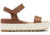 Sorel Cameron Flatform Leather Sandals - Womens, Velvet Tan/Chalk, 9.5 US, 1999471-242-9.5