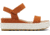 Sorel Cameron Flatform Suede Sandals - Womens, Desert Sun/Chalk, 9 US, 1986451-806-9
