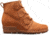 Sorel Evie Lace-Up Boots - Womens, Suede Camel Brown, 10.5, 1870421224-10.5