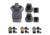 Spartan Armor Systems AR550 Body Armor and Plate Carrier Package, Black, OD Green, Tan, Wolf Gray