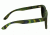 Spectrum Sunglasses Kalama S104BK Sunglasses, Green Stripe FRAME, Black Lens SSGS104BK