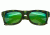 Spectrum Sunglasses Kalama S104GN Sunglasses, Green Stripe FRAME, Green Lens SSGS104GN