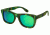 Spectrum Sunglasses Kalama S104GN Sunglasses, Green Stripe FRAME, Green Lens SSGS104GN