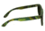 Spectrum Sunglasses Kalama S104GN Sunglasses, Green Stripe FRAME, Green Lens SSGS104GN