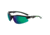 Spiderwire Terror Eyes Sunglasses, Black Frame, Green Mirror (Grey Base) Lens 1362712