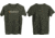 Spyderco Bug Logo T-Shirt, Military Green, 2XL, SPY-TS03GR-2XL