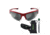 SSP Eyewear Entiat CF+ Bifocal Shooting Glass Readers w/ 1.25 Magnification, Red Frame, Clear Mirrored Lens, ENTIAT 12 RED M