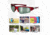 SSP Eyewear Entiat CF+ Bifocal Shooting Glass Readers w/ 1.25 Magnification, Red Frame, Clear Mirrored Lens, ENTIAT 12 RED M