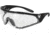SSP Eyewear Sammamish Safety Glasses, Black Frame, Crystal Clear Anti-Fog Lens, SAMMAMISH CL A/F