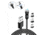 Statik Statik 360 Universal Charge Cable w/ 3 Rotating Magnetic Connectors, 6ft/2M, Black, PUP-0386
