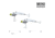 SteelShad Mini, 2 Pack, 1/4 Oz, White Shad, SSL-10078